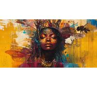 Paint by Numbers Adults Africa Painting by Numbers for Adults Woman 8x16inch,DIY Color Oil Paintings Beginners Kit mit 3 Paintbrushes and Acrylic Paints,Home Room Wall Decor Gifts,Without Frame-fu153u