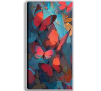 Paint by Numbers Adults Autumn Painting by Numbers for Adults Butterfly 32x64inch, DIY Color Oil Paintings Beginners Kit mit 3 Paintbrushes and Acrylic Paints, Home Room Wall Decor Gifts,-fu339u