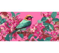 Paint by Numbers Adults Flower Painting by Numbers for Adults Bird 40x80inch,DIY Color Oil Paintings Beginners Kit mit 3 Paintbrushes and Acrylic Paints,Home Room Wall Decor Gifts,Without Frame-fu953u