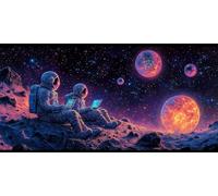 Paint by Numbers Adults Sky Painting by Numbers for Adults Landscape 32x64inch, DIY Color Oil Paintings Beginners Kit mit 3 Paintbrushes and Acrylic Paints, Home Room Wall Decor Gifts,-fu625u