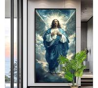 Paint by Numbers Angel,Large Paint by Numbers for Adults 20x60in,DIY Color Canvas Oil Painting Kits for beginners,Pigment Drawing Paintwork Art Crafts with Brushes Acrylic,Jesus(NO Frame) XYY-1889