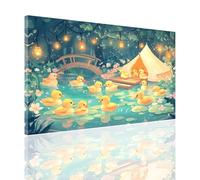 Paint by Numbers Animals Paint by Numbers for Children 6-12 Easy DIY Paint-by-Numbers Kits, Adults Beginners Kids Acrylic Oil Painting Canvas Crafts for Room Decor, Gift for Women 30x40cm Duck 2y-947