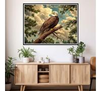 Paint by Numbers Animals Paint by Numbers for Children 6-12 Easy DIY Paint-by-Numbers Kits, Adults Beginners Kids Acrylic Oil Painting Canvas Art for Room Decor, Gift for Women 40x50cm Eagle 2y-1040