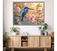 Paint by Numbers Bird Paint by Numbers for Children 6-12 Easy DIY Paint-by-Numbers Kits, Adults Beginners Kids Acrylic Oil Painting Canvas Crafts for Room Decor, Gift for Women 30x40cm Flower 2y-905