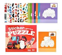 Paint by Numbers Book with Stickers Creative Interactive and Educational | Activity Book Puzzle Stickers Family Reunions, Kindergarten, Boys and Girls