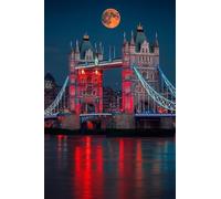 Paint by Numbers Brooklyn Bridge DIY Painting On Canvas, Paintwork with Paintbrushes Acrylic Paints, Perfect for Paint by Numbers for Adults and Beginner for Home Wall Decor 28x42Inch (Frameless) v-50