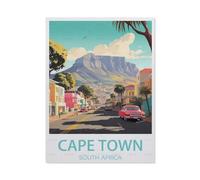 Paint by Numbers ，Cape Town South Africa，DIY Oil Painting Kits for Adults Kids without Frame with Brushes and Acrylic Pigment Paint by Numbers Canvas Arts Crafts for Home Wall Decor（30x40cm）-AG16