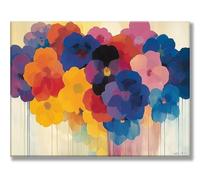 Paint by Numbers Colorful Flower Paint by Numbers for Adults, HD Canvas Oil Painting Kit, Hobbies for Adults Women, DIY Acrylic Oil Painting by Number Crafts Kits, Room Decor Frameless 50x70cm w0d-453