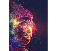 Paint by Numbers Colorful Zen Painting by Numbers for Adults with Frame, Paint by Number for Children Beginners, DIY Acrylic Pigment Drawing Paintwork Arts and Crafts for Room Decor 40x60cm J8-890