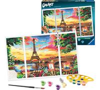Ravensburger CreArt Paris Romance Paint by Numbers for Adults Craft Kits for Adults and Kids Age 12 Years Up