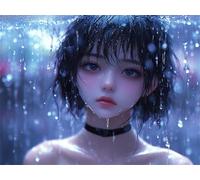 Paint by Numbers Cute Girl Painting by Numbers for Adults, DIY Craft Art Paintings Kit, with 3- Paint Brushes Acrylic Pigment Drawing, Hobbies for Adults Women, Christmas Decorations 50x70cm s0ji-642