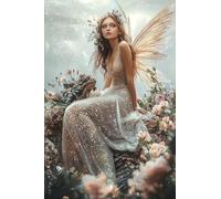 Paint by Numbers Elf Flowers DIY Painting On Canvas, Paintwork with Paintbrushes Acrylic Paints, Perfect for Paint by Numbers for Adults and Beginner for Home Wall Decor 24x36Inch (Frameless) v-507