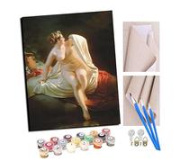 Paint by Numbers European Nude Art Kits for Beginners Adults DIY Art Decor Hand Painted Painting by Numbers Creative Gift Home Decoration 16x20 inch with Frame
