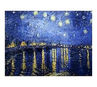 Paint by Numbers Famous Star River,DIY Paint by Numbers Kits for Adults Kids,Canvas Oil Painting by Numbers with Brushes and Acrylic Pigment Arts Craft for Home Wall Decoration 20x26in Without Frame