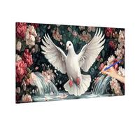 Paint by Numbers Flower, 110x50cm Large Paint by Numbers for Adults Animals Canvas Without Frame, Arts and Crafts for Beginners, Color Oil Painting Paints on Canvas for Hobbies for Adults Women Q-87