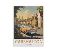 Paint by Numbers for Adult Girls，Carshalton, London，Painting by Number for Adults DIY Digital Painting for Beginners Wall Decor Drawing Gift(20x30cm) 7.8x11.8 inches-GR32