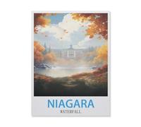 Paint by Numbers for Adult Girls，Niagara Waterfall，Painting by Number for Adults DIY Digital Painting for Beginners Wall Decor Drawing Gift(30x40cm) 11.8x15.7 inches-FH72