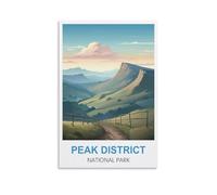 Paint by Numbers for Adult Girls Peak District National Park England Easy Paint by Numbers for Beginner Craft for Home Wall Decor Drawing 20x30cm