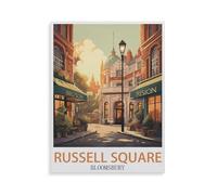 Paint by Numbers for Adult Girls，Russell Square, Bloomsbury, London，Painting by Number for Adults DIY Digital Painting for Beginners Wall Decor Drawing Gift(50x60cm) 19.6x23.6 inches-GR92