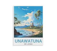 Paint by Numbers for Adult Girls,Unawatuna Sri Lanka,Painting by Number for Adults DIY Digital Painting for Beginners Wall Decor Drawing Gift(40x50cm-N68