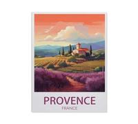 Paint by Numbers for Adult Girls，Vintage Provence Travel Poster France，Painting by Number for Adults DIY Digital Painting for Beginners Wall Decor Drawing Gift(40x50cm-AK9