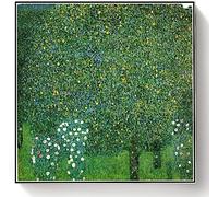 Paint by Numbers for Adult Kits Roses Under The Trees Painting by Gustav Klimt Paint by Numbers Kit for Kids and Adults