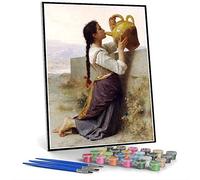 Paint by Numbers for Adult Kits Thirst Painting by William-Adolphe Bouguereau Paint by Number Kit On Canvas for Beginners