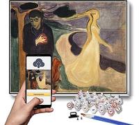 Paint by Numbers for Adult Separation Painting by Edvard Munch DIY Oil Painting Paint by Number Kits