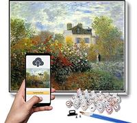 Paint by Numbers for Adult The Garden of Monet at Argenteuil Painting by Claude Monet Paint by Numbers Kit for Kids and Adults