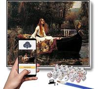 Paint by Numbers for Adult The Lady of Shalott Painting by John William Waterhouse DIY Oil Painting Paint by Number Kits