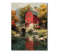 Paint by Numbers for Adults Abstract, DIY Painting Landscape Paint by Numbers for Children Beginners 36 Pigments, Oil Paintings Crafts Adults Hobbies for Women Gifts, Home Wall Decor 20x28in ZBSWK691