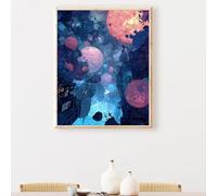 Paint by Numbers for Adults, Abstract Forest Painting by Number Kits On Canvas, Adults Beginners DIY Acrylic Oil Craft Art Painting Kits with Brushes for Home Wall Decor 12x16in PjY416 V-K