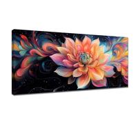 Paint by Numbers for Adults Abstract, Large Flower Paint by Numbers Kits XXL 50x100cm, DIY Painting by Number Canvas Kits with Acrylic Pigment and Paintbrushes, Hobbies for Women Gifts, Decor Y3-408