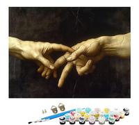 Paint by Numbers for Adults,Abstract Paint by Numbers,DIY Hand Canvas Oil Painting Kit for Kids or Beginner with 3 Brushes Acrylic Pigment for Halloween Decorations Gifts 32x48in Without Frame L8-639