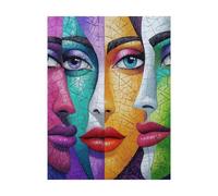 Paint by Numbers for Adults Abstract Paint by Numbers Kits Face, DIY Hobbies for Adults Women Art Supplies 16 x 12 Inch, Wall Art Crafts Color Canvas for Painting,Homen Decor Gifts for Women 2YH-11409