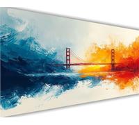 Paint by Numbers for Adults Abstract Paint by Numbers London Bridge Painting Kits Canvas,Crafts for Adults DIY Oil Hand Painting Kit,Acrylic Drawing Paintwork,Wall Decor 80x160 cm(Frameless) L1236