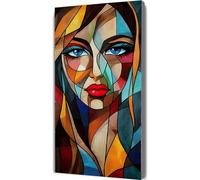 Paint by Numbers for Adults Abstract Paint by Numbers with Frame Woman Painting Kits Canvas,Crafts for Adults DIY Oil Hand Painting Kit,Acrylic Drawing Paintwork,Home Wall Decor Gift 50x100cm LE-862