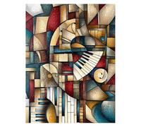 Paint by Numbers for Adults, Abstract Painting by Numbers Canvas for Children Wall Art Supplies 28x20Inch, DIY Piano Colorful Canvas Painting Adult Crafts for Room Decor and Gifts for Women LSJ-144