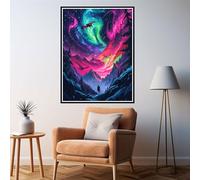 Paint by Numbers for Adults Abstract Painting by Numbers, DIY Hobbies for Adults Women Paint by Number Landscape Canvas Oil Painting Kits with Brushes and Acrylic for Christmas Decor 50x60cm 2y-748