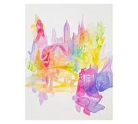 Paint by Numbers for Adults, Abstract Painting by Numbers for Children City Scenery 12x16 Inch, DIY Hobbies for Adults Women, Painting on Canvas Using Acrylic Paint and Brushes, Wall Art Set LSJ-2676