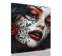Paint by Numbers for Adults Abstract,Woman Painting by Numbers for Children,DIY Hand Painted Oil Painting Art Crafts,8X12Inch Wrinkle Free Canvas Kits for Room Decor,Gifts for Women (with Frame)kk-842