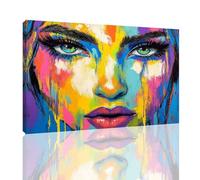 Paint by Numbers for Adults Abstract,Woman Painting by Numbers for Children,DIY Hand Painted Oil Painting Art Crafts,32X40Inch Wrinkle Free Canvas Kits for Room Decor,Gifts for Women(with Frame)kk-268