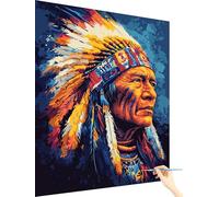 Paint by Numbers for Adults Africa Paint by Numbers Kits Man, Cheerful Painting Hobbies for Adults Women, DIY Acrylic Pigment Oil Painting Crafts Art Kits Gifts for Mum Room Decor 40x50cm G-12