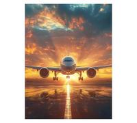 Paint by Numbers for Adults, Airplane Painting by Numbers Flight 28x38 Inch, DIY Hobbies for Adults Women, Painting on Canvas Using Acrylic Paint and Brushes, Wall Art Set for Room Decor LSJ-3635