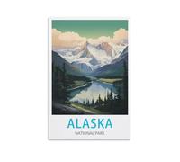 Paint by Numbers for Adults,Alaska National Parks Posters Paint by Numbers Kits for Children, Kids Painting by Numbers Kit for Home Decoration 30x40cm