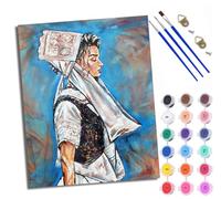 Paint by Numbers for Adults and Beginner Portraits with ethnic headdresses Painting by Number Kits On Canvas Without Frame DIY Color Oil Painting Acrylic Paints Home Wall Decor 40x50cm/16x20in