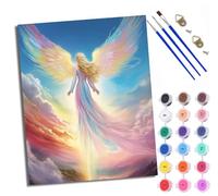 Paint by Numbers for Adults and Beginner UNA Mujer con un Vestido precioso Bajo la Luna. DIY Color Oil Painting Acrylic Paints Home Wall Decor 40x50cm/16x20in with Frame