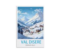 Paint by Numbers for Adults and Beginner,Val D'Isere Espace Killys Posters,DIY Color Oil Painting Acrylic Paints,Home Wall Decor 30x40cm