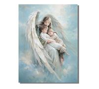 Paint by Numbers for Adults Angel, DIY Painting Abstract With Frame Paint by Numbers for Children Beginners, Oil Paintings Crafts Adults Hobbies for Women Gifts, Home Wall Decor 12 x 16 in KSWDK227