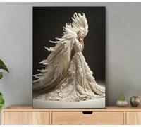 Paint by Numbers for Adults Angel, Dreamy Paint by Numbers for Children Beginner, DIY Oil Paintings Kit for Adults Women Gifts, with Brushes and Pigment, Home Decor, 20x30cm with Frame LyA-2810
